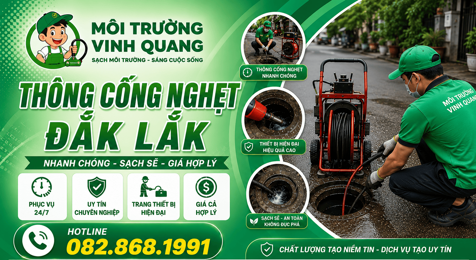 Thông Cống Nghẹt Buôn Mê Thuột