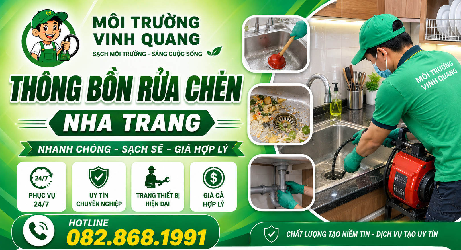Thông Bồn Rửa Chén Tại Nha Trang